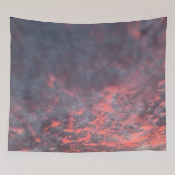 Item preview, Red purple sunset and a fiery clouded sky designed and sold by Marilena Strambu.