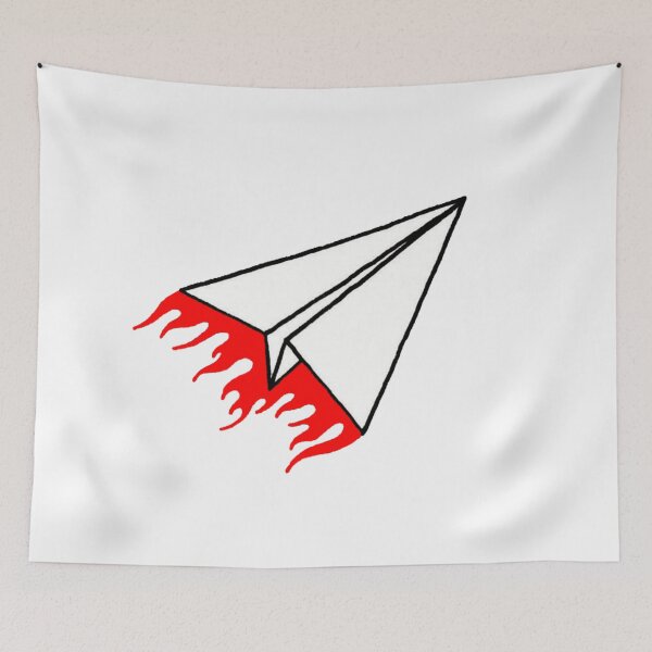 Item preview, paper plane on flame designed and sold by stefano003.