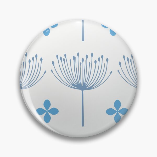 Item preview, Blue Flowers and leaves pattern Floor pillow designed and sold by KIKOOSTORE.