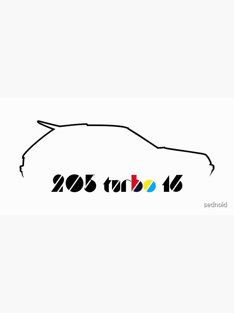 Sticker « Rally Legends Peugeot 205 T16 [v2] », par sednoid Redbubble