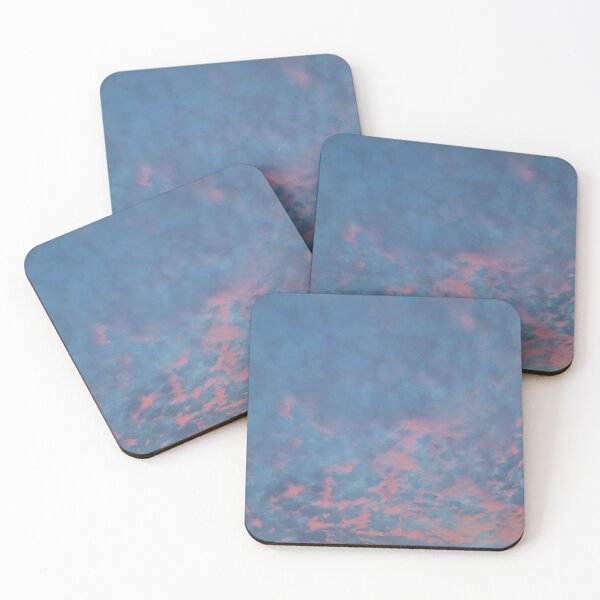 Item preview, Baby blue and pink cotton candy summer clouded sky designed and sold by Marilena Strambu.