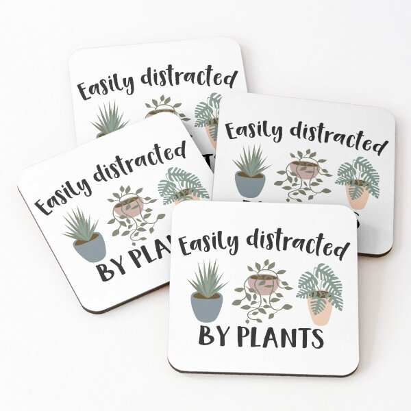 Item preview, Easily distracted by plants designed and sold by laurakarot.