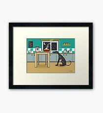 She Knows She Shouldn't Framed Print