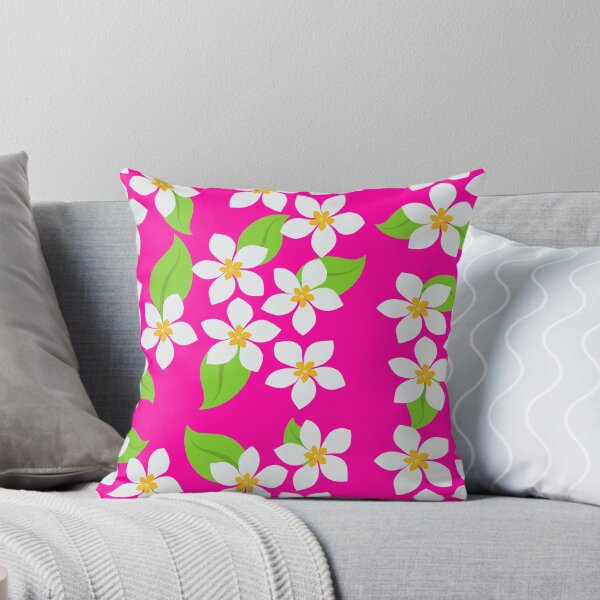 Item preview, White Sweet Flowers on Neon Pink designed and sold by MoodyCarp.