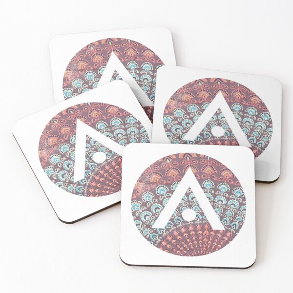 Item preview, Red and Blue Boho Aveda Logo designed and sold by Dalaura.