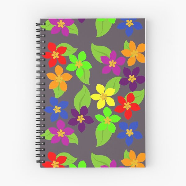 Item preview, Sweet Rainbow Flowers on Grey designed and sold by MoodyCarp.