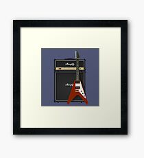 Mamplifier and Flying V Framed Print
