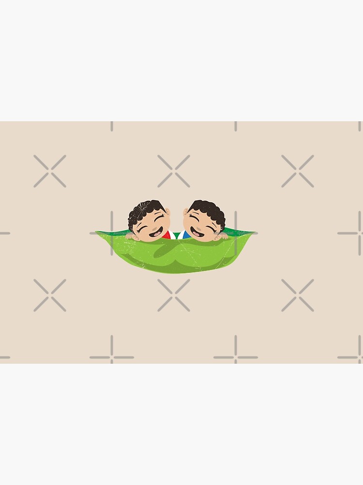 Disover Twins Two Peas in a pod Twin Boyes Gift Bath Mat