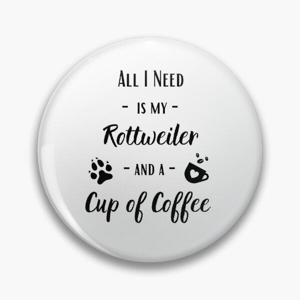 Artikelvorschau, Rottweiler & Kaffee | Rottweiler Mutter | Rottweiler Geschenk entworfen und verkauft von Presto Prints Design.