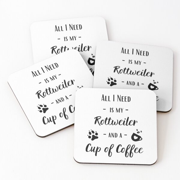 Item preview, Rottweiler & Coffee | Rottweiler Mom | Rottweiler Gift designed and sold by Presto Prints Design.