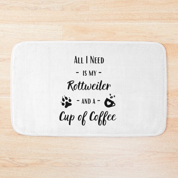 Item preview, Rottweiler & Coffee | Rottweiler Mom | Rottweiler Gift designed and sold by Presto Prints Design.