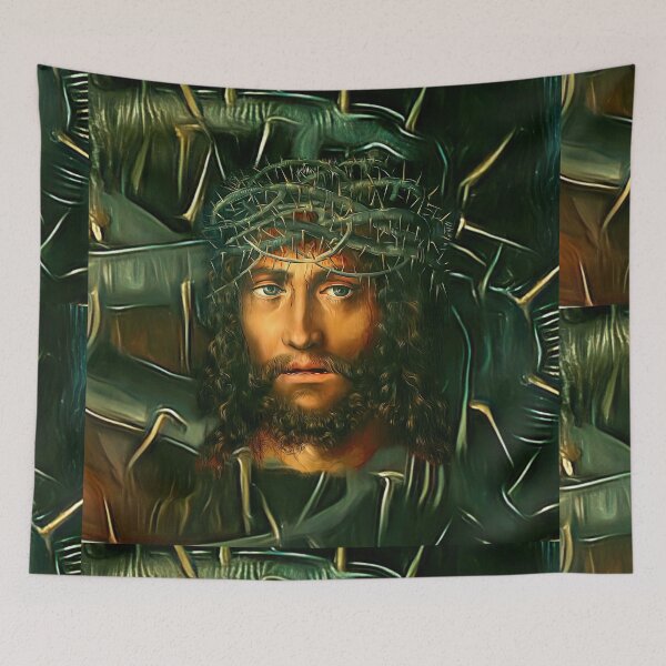 Item preview, Jesus Crown of Thorns Passion Lent Crucifixion Stations of the Cross Catholic Prayer  designed and sold by hispanicworld.