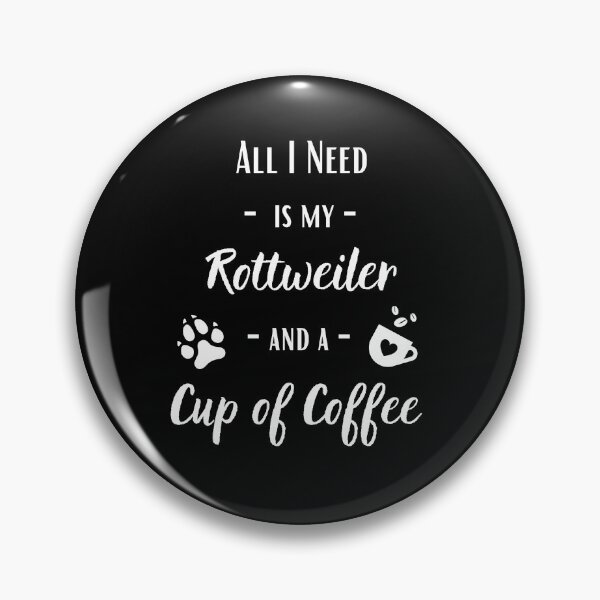 Artikelvorschau, Rottweiler & Kaffee | Rottweiler Mutter | Rottweiler Geschenk entworfen und verkauft von Presto Prints Design.