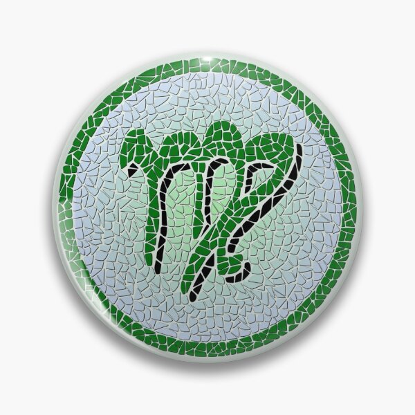 Item preview, Astrological Symbol Virgo in Circular Mosaic Effect designed and sold by kernowerno.