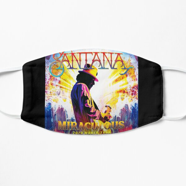 Británico Carlos Santana Mascarilla plana