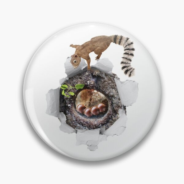 Item preview, 3D Squirrel Finding Acorns in a Hole of a Tree designed and sold by TheKingdomAttic.