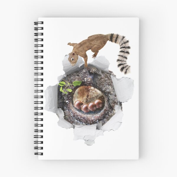 Item preview, 3D Squirrel Finding Acorns in a Hole of a Tree designed and sold by TheKingdomAttic.