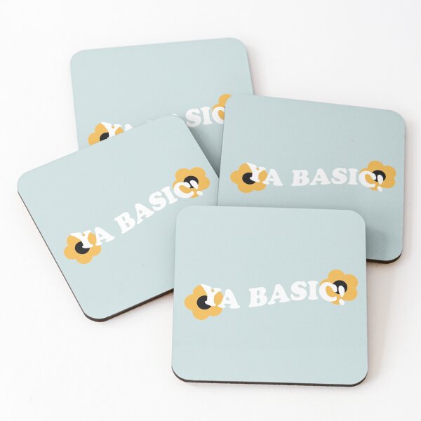 Item preview, "Ya basic!" Floral The Good Place quote designed and sold by --EllieEdits--.