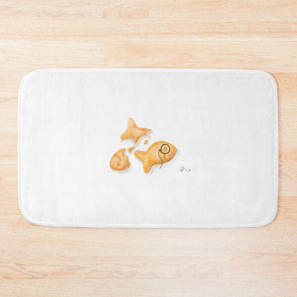 Item preview, Hipster Goldfish Cracker with Monocle designed and sold by sarahvogelart.
