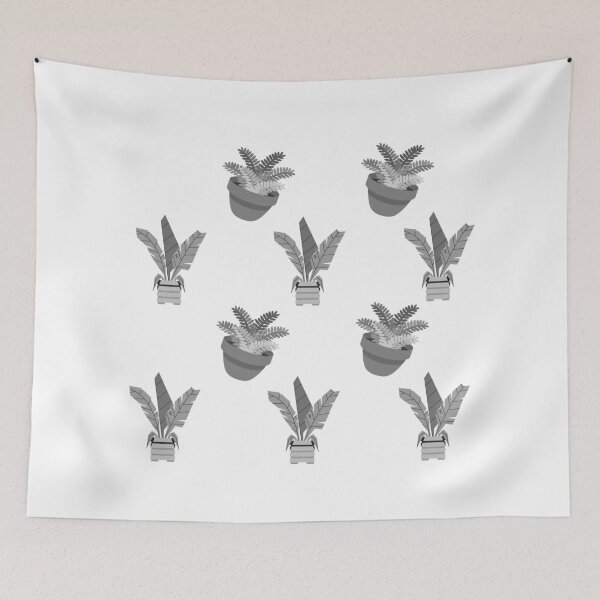 Item preview, Black and white plant artwork designed and sold by FADIS.