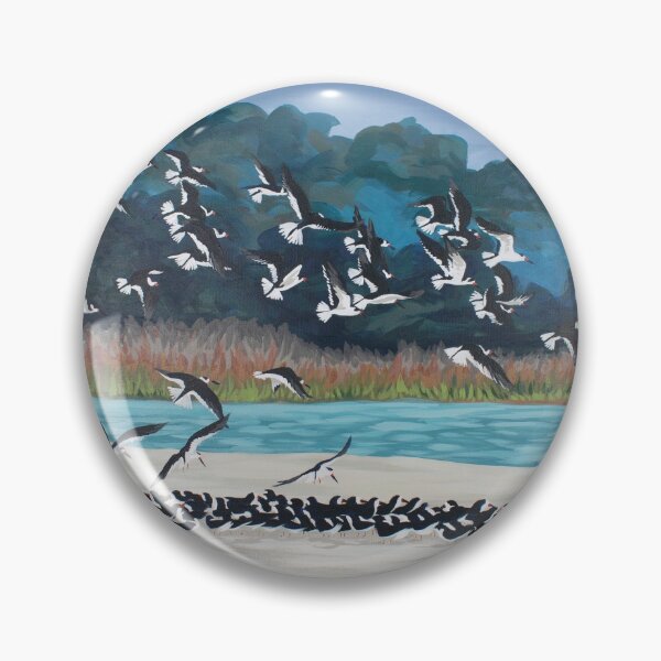 Item preview, Black Skimmer Flock designed and sold by LauraWolfArtist.