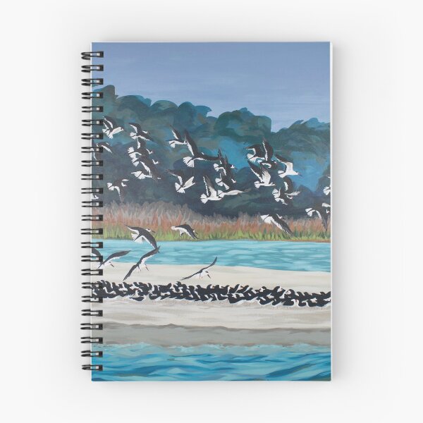 Item preview, Black Skimmer Flock designed and sold by LauraWolfArtist.