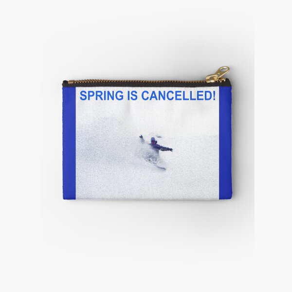 Item preview, Spring is cancelled funny snowboard picture designed and sold by Artstastic.
