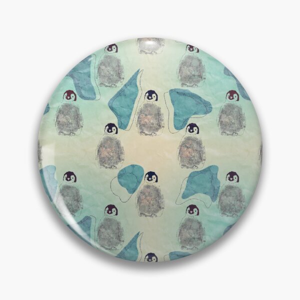 Item preview, Minimalist Penguin And Icebergs On Crumbled Paper (Scandinavian Style Design)  designed and sold by MindCereal.