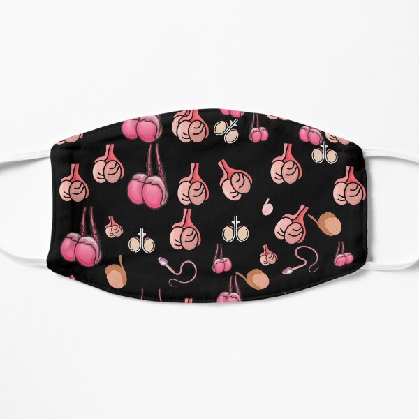 Enjoy ball sack funny Flat Mask