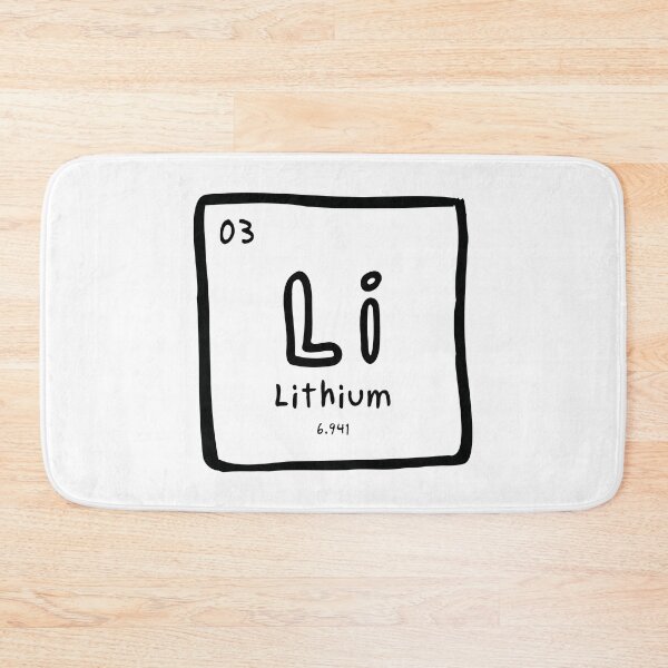 Item preview, Element 03: Lithium (Black and White) designed and sold by mjlemay.