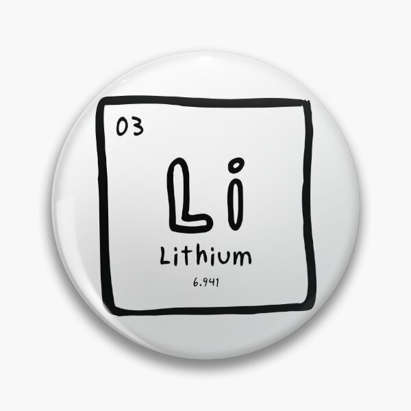 Item preview, Element 03: Lithium (Black and White) designed and sold by mjlemay.