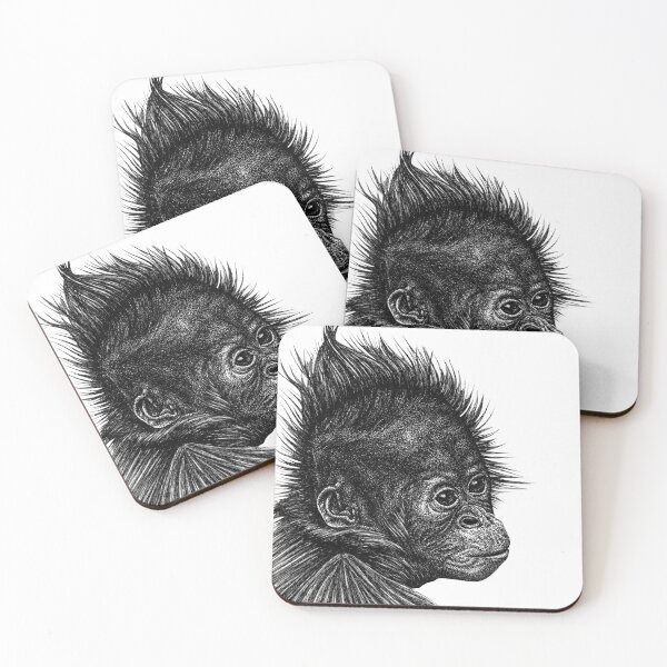 Item preview, Baby orangutan monkey designed and sold by LorenDowding.