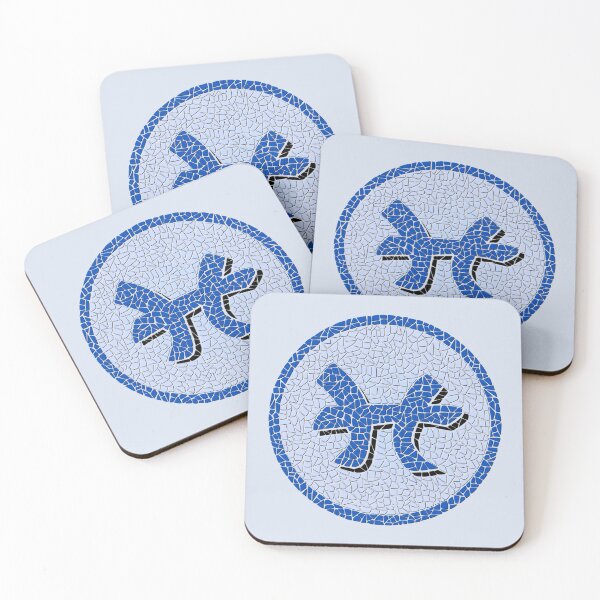Item preview, Astrological Symbol Pisces in Circular Mosaic Effect designed and sold by kernowerno.