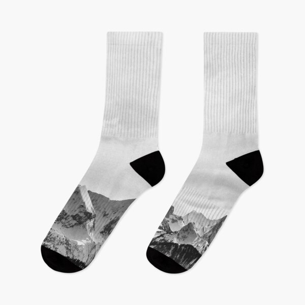 Item preview, Black and white dark snow mountains designed and sold by August-E.