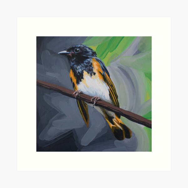 Item preview, American Redstart designed and sold by LauraWolfArtist.