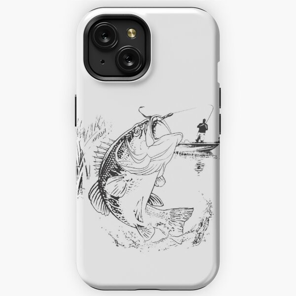 iPhone 15 Pro Max Funny Fish With Angler Hat For Men Who Loves Bass Fishing  Case