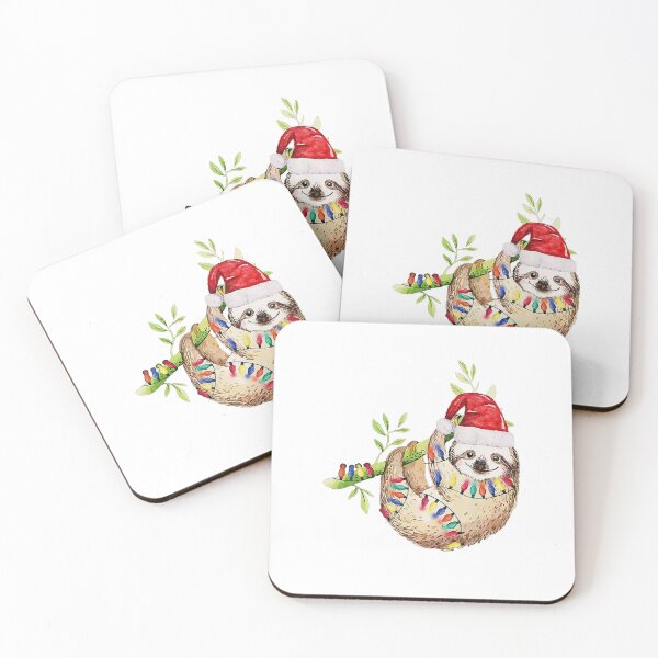 Item preview, Cute Santa Claus Sloth designed and sold by whitneyiott9632.