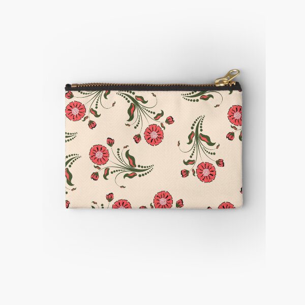 Item preview, PEACH  FLORAL PATTERN IN CREAM BACKGROUND designed and sold by Stylishboutique.