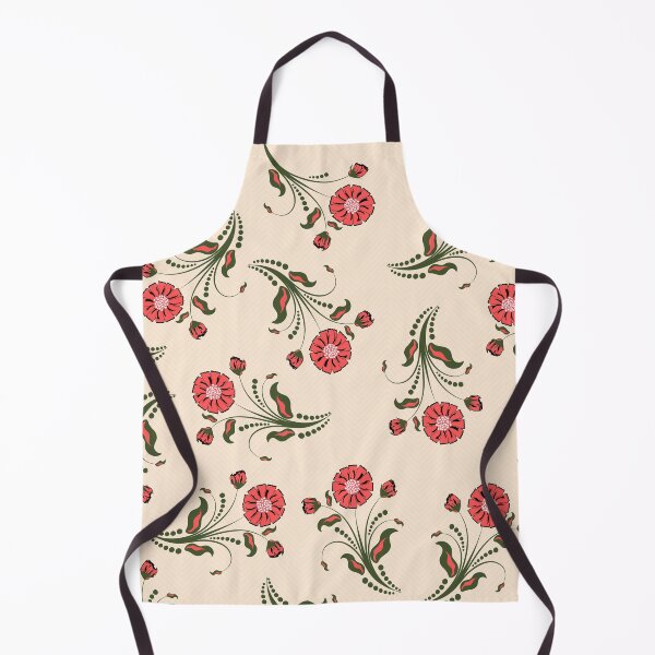 Item preview, PEACH FLORAL PATTERN IN CREAM BACKGROUND designed and sold by Stylishboutique.