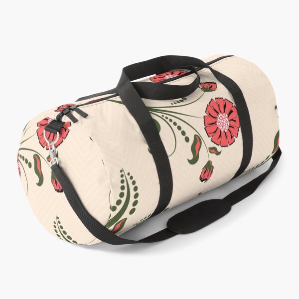 Item preview, PEACH  FLORAL PATTERN IN CREAM BACKGROUND designed and sold by Stylishboutique.