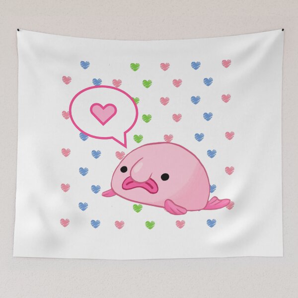 Item preview, Hearts of Blobfish Valentine designed and sold by Awesomefamily.