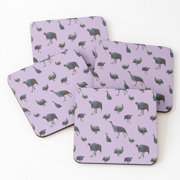 Item preview, Guinea Fowl with pink background designed and sold by sharasaur.