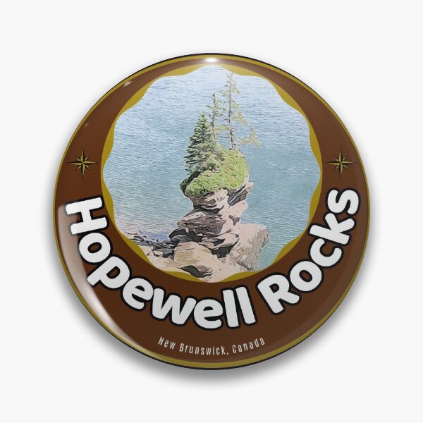 Item preview, Hopewell Rocks Badge designed and sold by JosephTHooper.