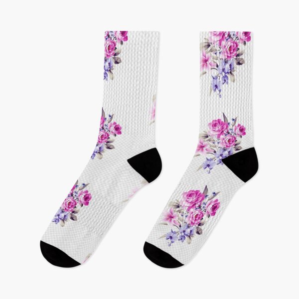 Artikelvorschau, Rosa und blaue Blumenmuster entworfen und verkauft von cindyfordyce.