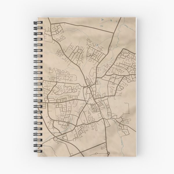 Item preview, Grantham Sepia Map designed and sold by CPTVDesign.