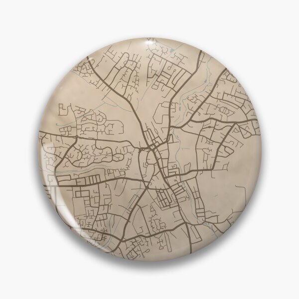 Item preview, Grantham Sepia Map designed and sold by CPTVDesign.
