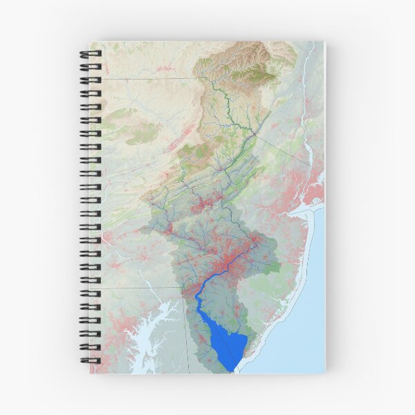 Item preview, Delaware River Watershed Map - Modified Landscape designed and sold by Watershed Maps.