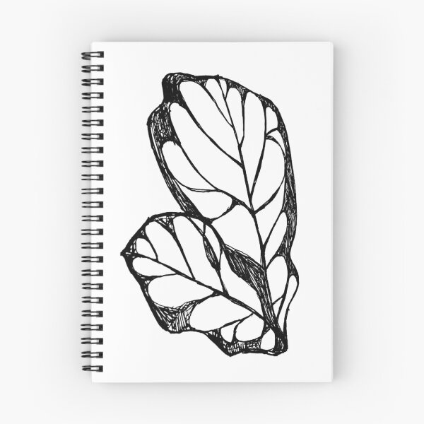 Item preview, Big Leaf, Black And White Plant Artwork designed and sold by badlydrawnbabe.