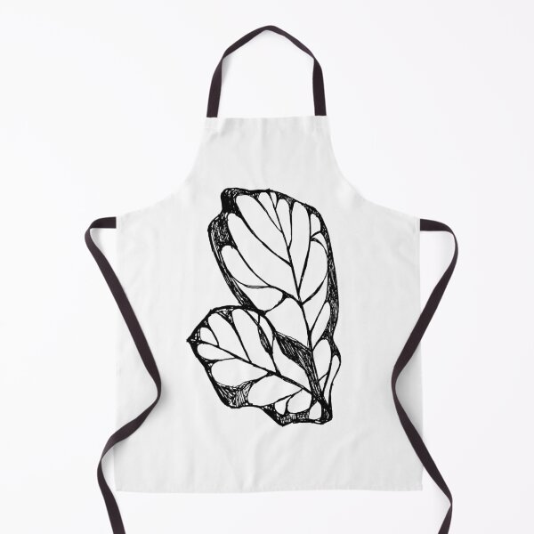 Item preview, Big Leaf, Black And White Plant Artwork designed and sold by badlydrawnbabe.