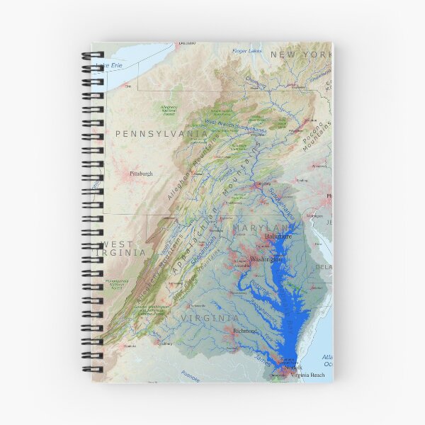 Item preview, Chesapeake Bay Watershed Map - Labeled designed and sold by Watershed Maps.